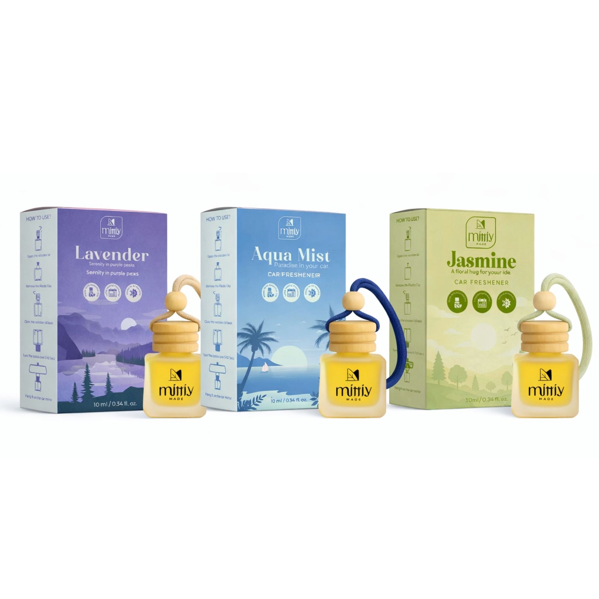 Fresh Floral Car Perfume Set