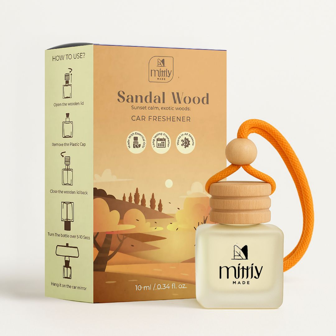 Pack of 4 ~ Essential Oil Car Perfume