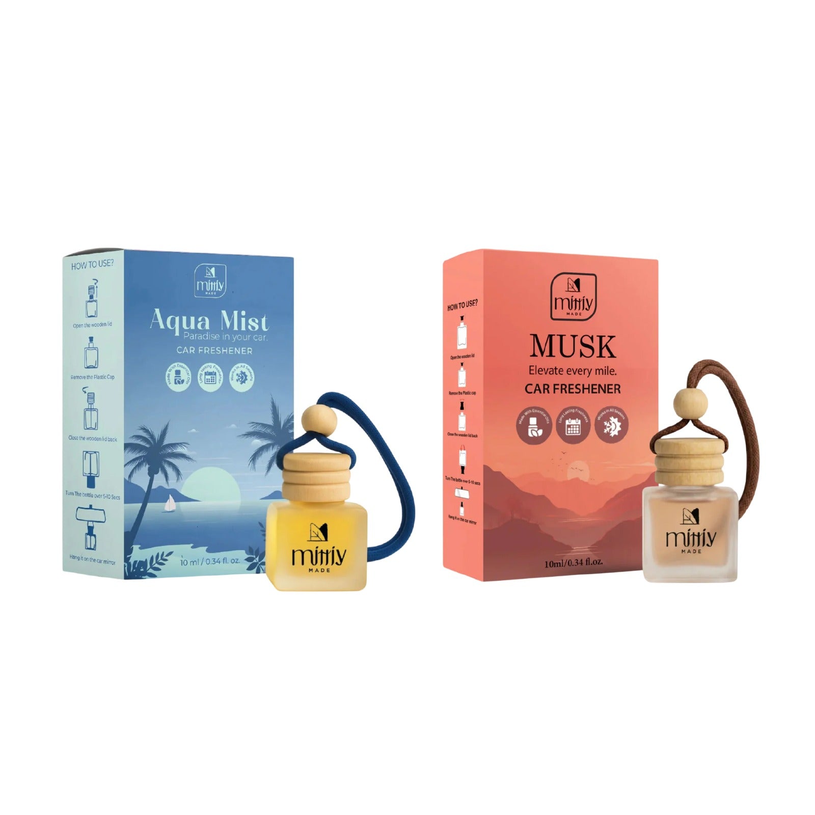 Fresh Musk Drive Car Perfume Duo