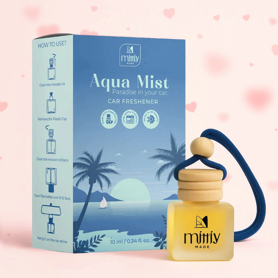 Aqua Mist Car Perfume Hanging
