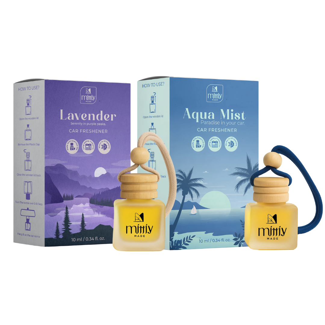 Pack of 2 ~ Lavender & Aqua Mist Car Perfume