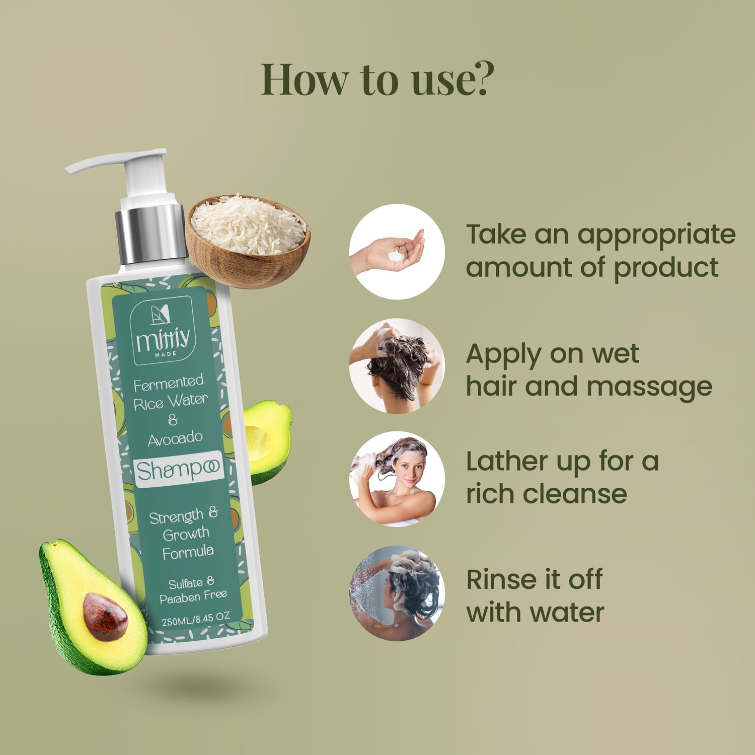 How to use Avocado Hair Shampoo