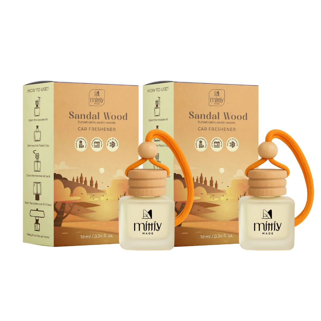 Pack of 2 ~ Sandalwood Car Perfume
