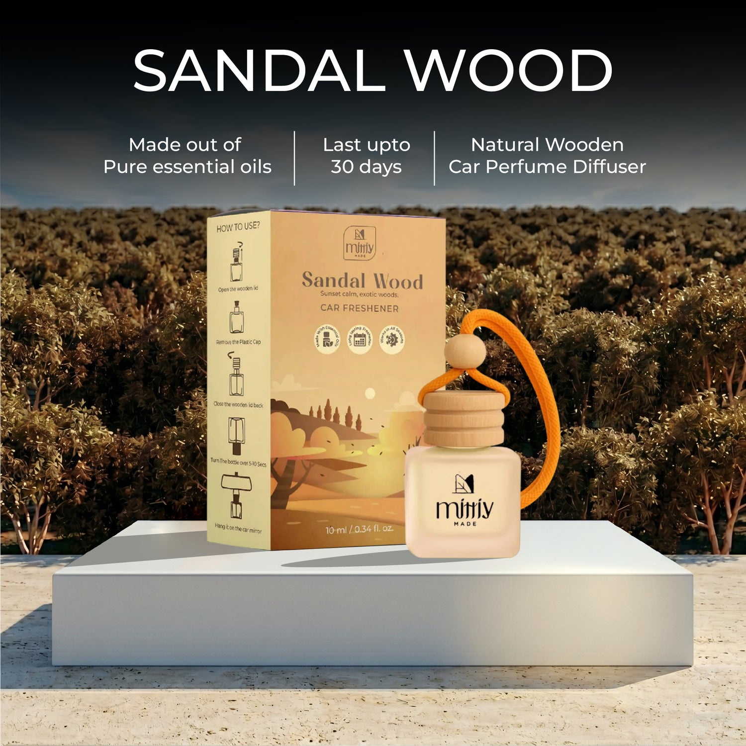 Sandalwood Car Perfume Hanging