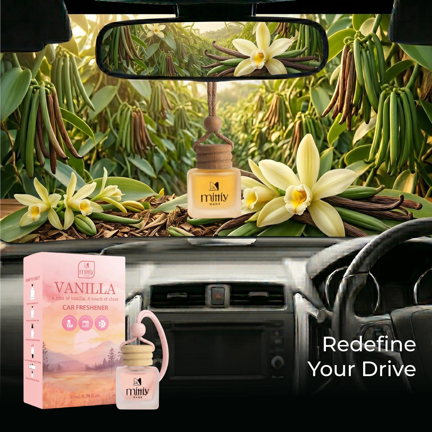 Vanilla Car Perfume Hanging