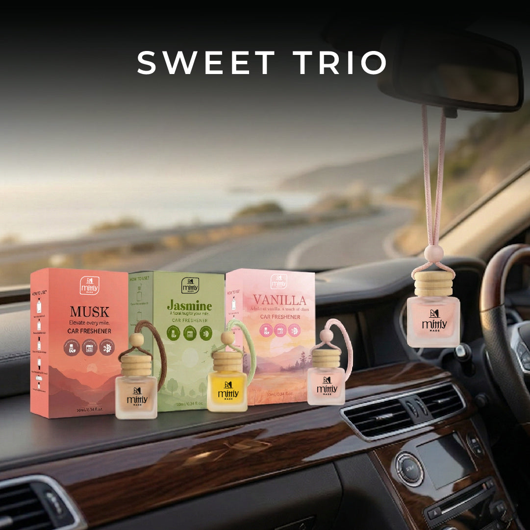 Sweet Musk Car Perfume Trio